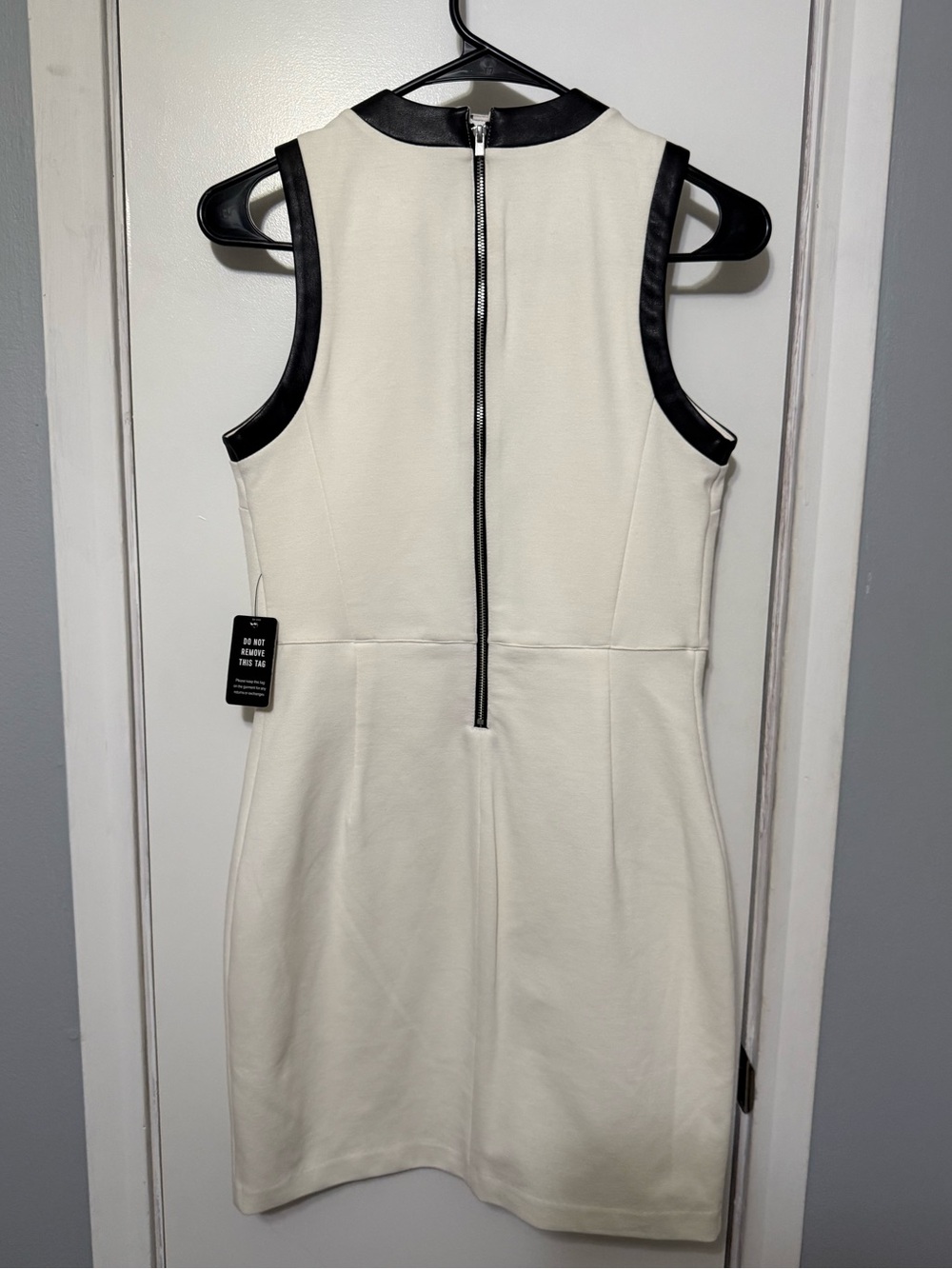 Express Cream Dress with Black Trim - Picture 2 of 2
